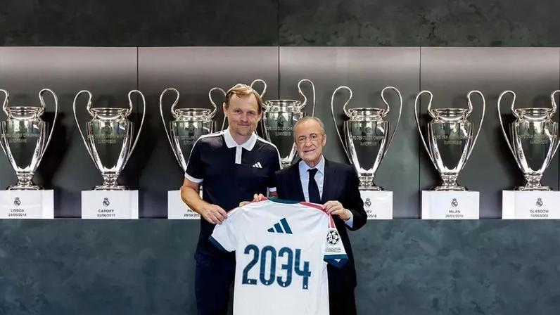 Real Madrid renova parceria com a adidas até 2034