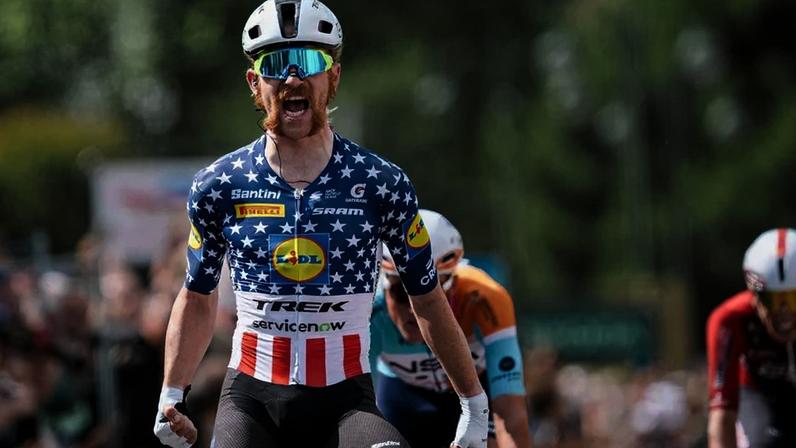 Quinn Simmons vence após fuga na 4.ª etapa do Tour Auvergne-Rhône-Alpes