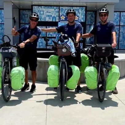 Trio pedala nove meses pela Argentina para disputar o Mundial de bicicletas