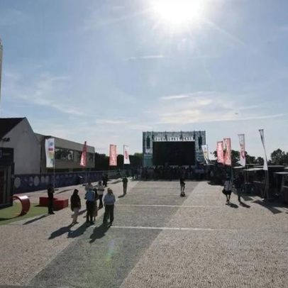 Gaia em nível mundial na inauguração da Fan Zone Betano