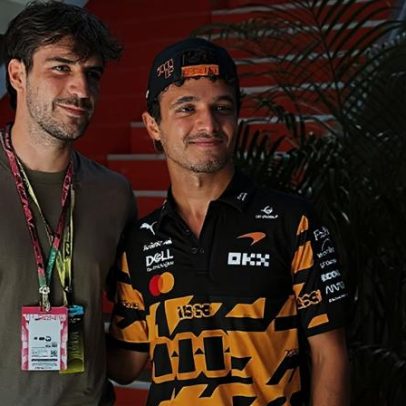 Fã de Fórmula 1 Ioannidis esteve com Lando Norris no GP de Barcelona