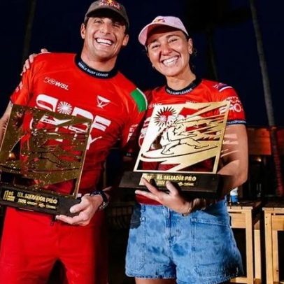 Carissa Moore e Leo Fioravanti vencem em El Salvador