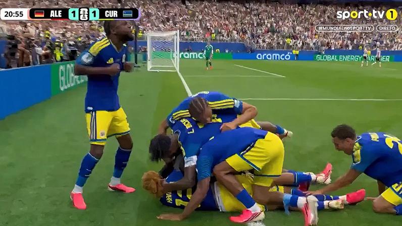 Curaçao surpreende a Alemanha e marca o primeiro golo em Mundiais