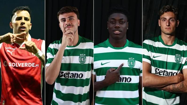 Quarteto do Sporting soma mais de 40 golos em 2025/26