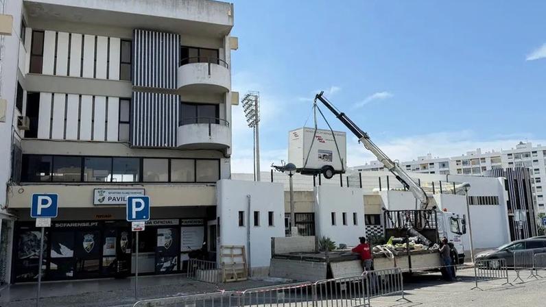 Obras no pavilhão do Farense já tiveram início