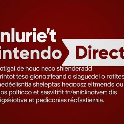 Nintendo Direct revela novos jogos e informações