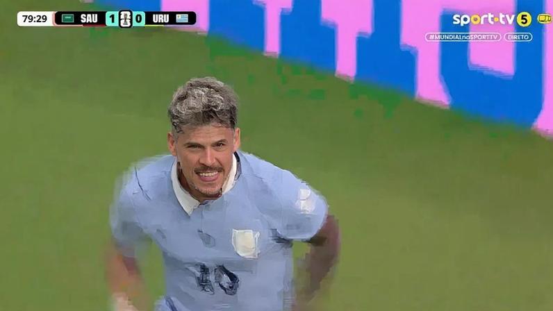 Maxi Araújo marcou diante da Arábia Saudita