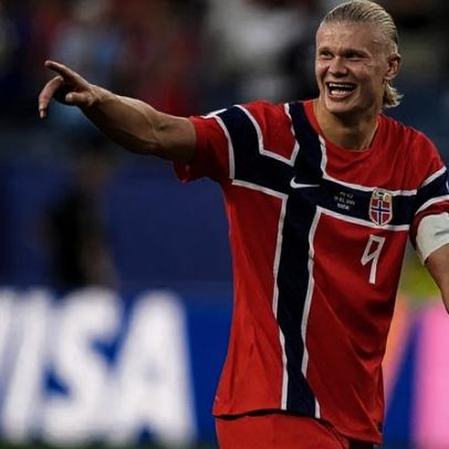 Haaland marca na goleada da Noruega ao Iraque e admite festa