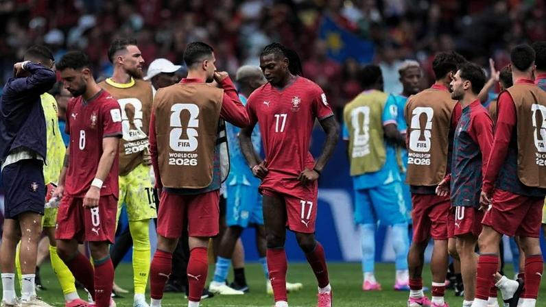 Portugal após o empate com a RD Congo