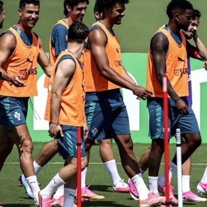 Sorrisos marcam novo treino da Seleção Nacional