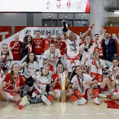 Benfica vence Nun'Álvares por 4-1 e aponta regresso do campeão