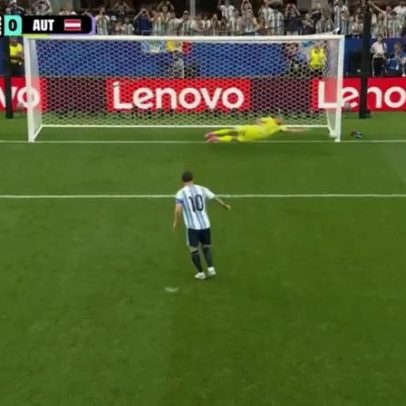 Messi falha penálti em Argentina-Áustria