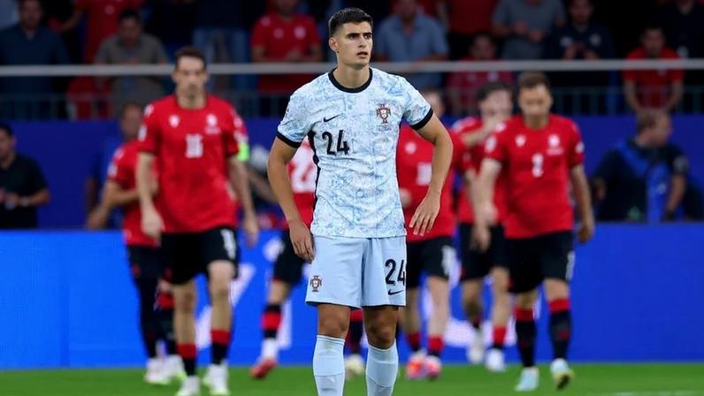 António Silva no Portugal-Geórgia, no Euro 2024