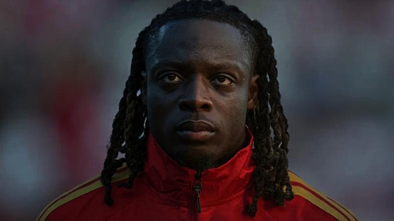 Jérémy Doku em ação pela seleção da Bélgica
