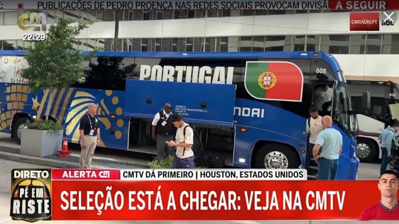 A chegada da Seleção