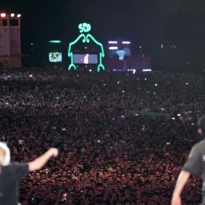 Baterista dos Linkin Park mostra símbolo do Sporting; adeptos vão ao rubro