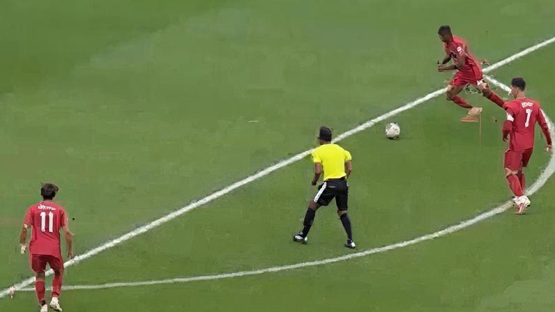 Nuno Mendes faz o 2-0 frente ao Uzbequistão