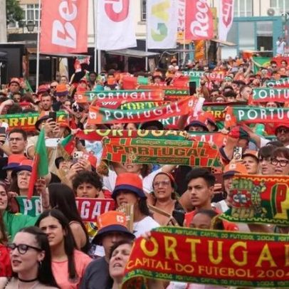 Gaia enche o balão na Fan Zone Betano Medialivre