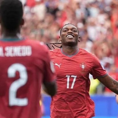 Rafael Leão marca três golos em Mundiais