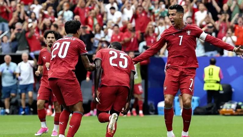 Seleção portuguesa celebra