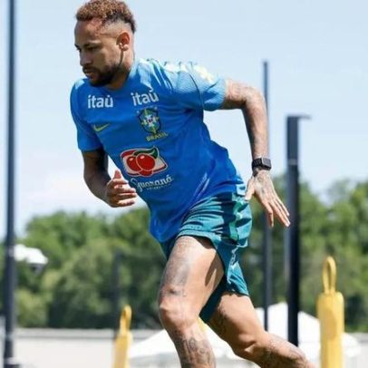 Neymar recuperado pode somar minutos frente à Escócia