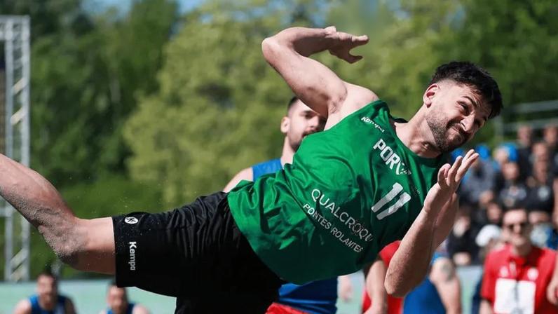 Portugal vence todas as partidas no primeiro dia do Mundial de andebol de praia