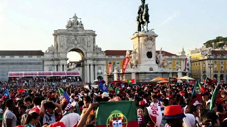 Lisboa a ferver durante o Portugal-Uzbequistão