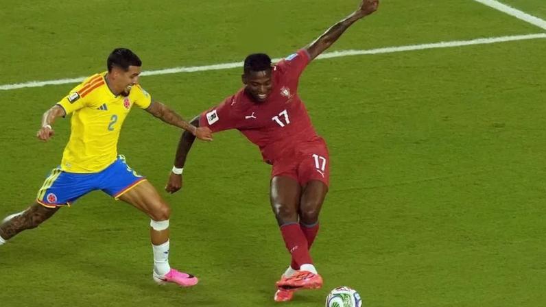 Rafael Leão no Colômbia-Portugal