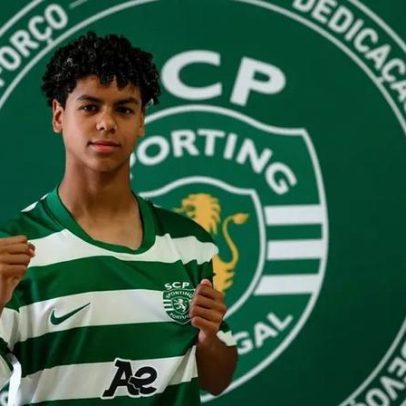 Gabriel Teixeira assina contrato de formação com o Sporting