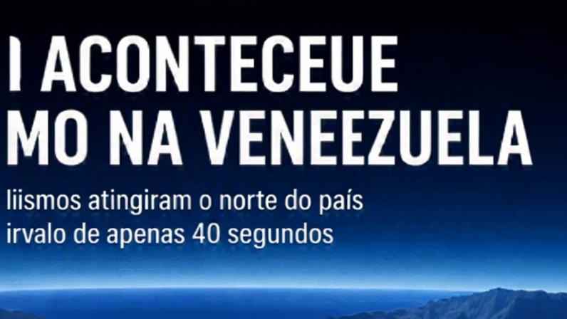 Como aconteceu o sismo na Venezuela – epicentro, magnitude e impacto