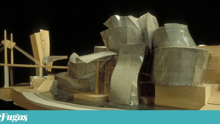 Maqueta do Museu Guggenheim, um dos projectos incluídos na retrospectiva de Frank Gehry