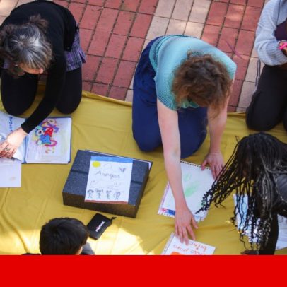 Mundo de Monte Abraão ganha visão do bairro através de desenhos de crianças