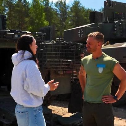 Aluna lituana vence concurso da NATO e pilota carro de combate alemão