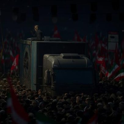 Caixão de Ali Khamenei percorre ruas de Teerão