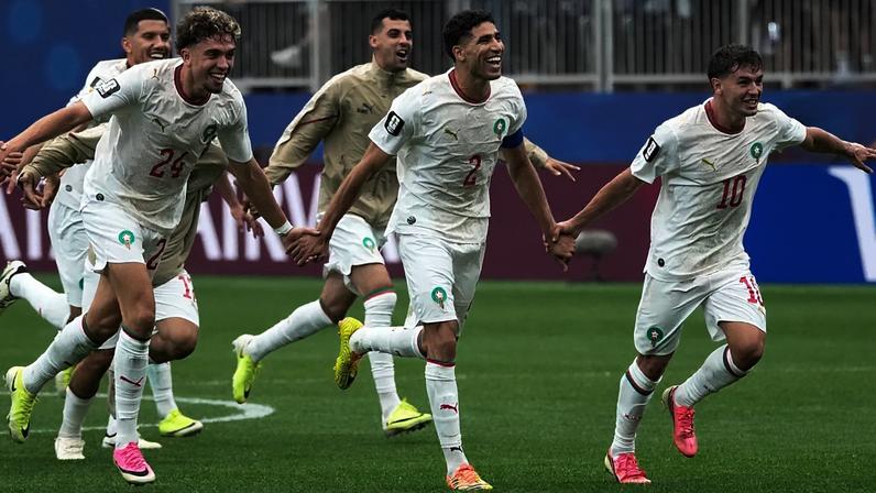 Jogadores de Marrocos reagem após o jogo dos oitavos de final do Mundial de futebol contra o Canadá, em Houston, sábado, 4 de julho de 2026