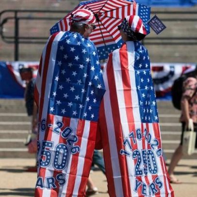 Calor restringe festejos da Independência em Washington, mas cresce onda patriótica