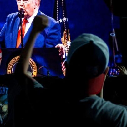 Trump discursou após alerta de tempestade e exaltou grandeza dos EUA