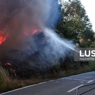 Fogo em Vouzela tem cinco frentes ativas e aproxima-se de aldeias