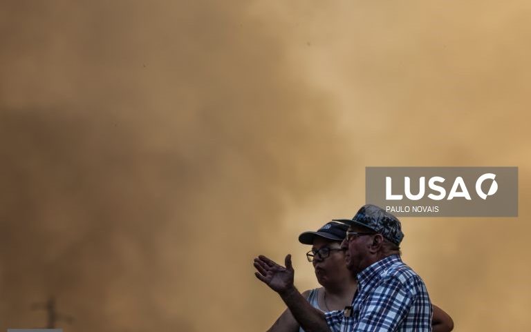 Incêndio no concelho de Vouzela com uma frente muito preocupante