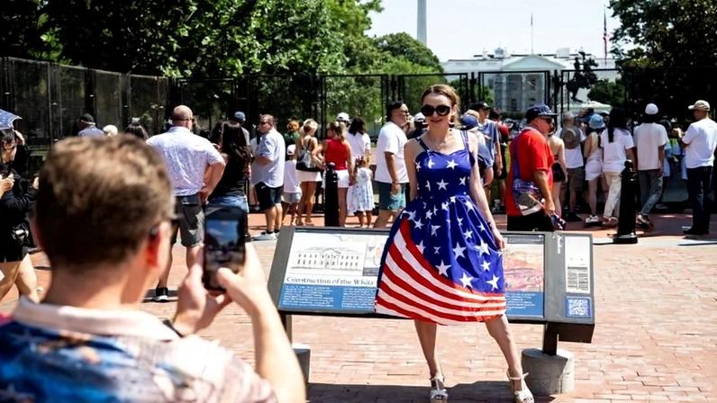 Calor limita festejos da Independência em Washington, mas não trava onda patriótica