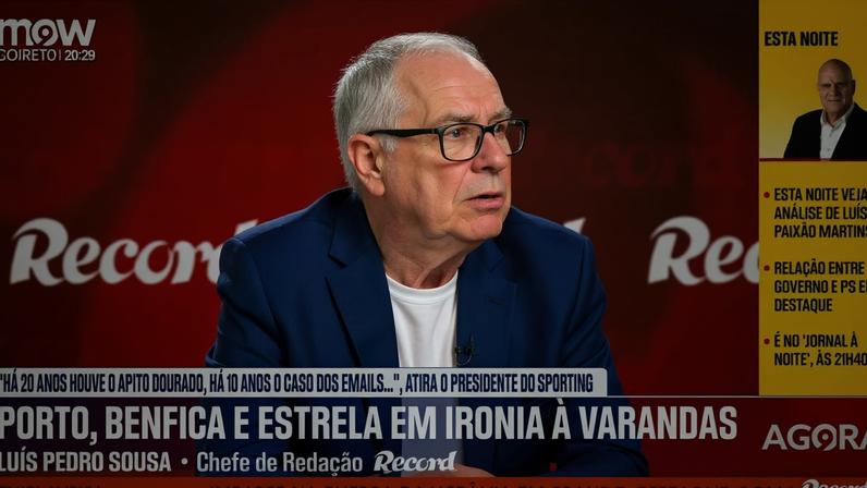 «Rui Costa e André Villas-Boas vão pegar no tema da arbitragem quando se sentirem ameaçados»