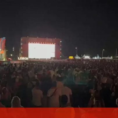 Gol da Croácia surpreende fãs na Fan Zone Betano em Terreiro do Paço