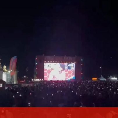 Fan Zone Betano em Lisboa reage a golo de Cristiano Ronaldo