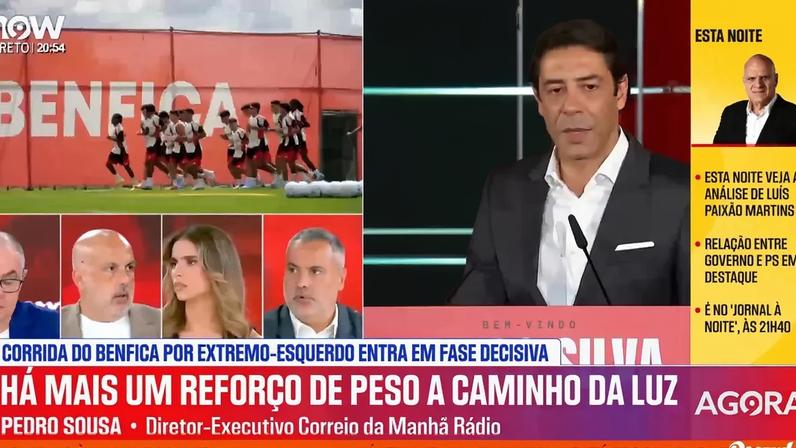 Mercado do Benfica em análise no Record na Hora