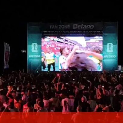 Golo de Gonçalo Ramos provoca festa na Fan Zone Betano em Gaia