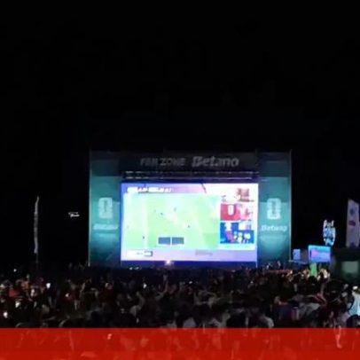 Golo anulado à Croácia no final do jogo provoca explosão de Fan Zone em Gaia