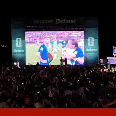 Portugal celebra vitória na Fan Zone Betano em Gaia