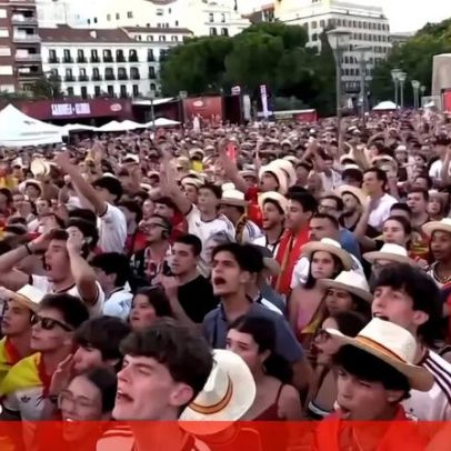 Madrid celebra vitória de Espanha sobre a Áustria no Mundial 2026
