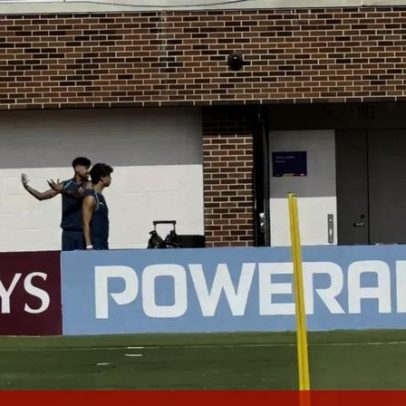 Seleção Nacional testa futebol americano antes do treino
