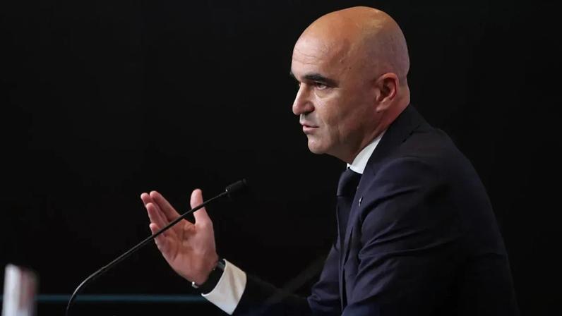 Roberto Martínez em conferência de imprensa da Seleção Nacional